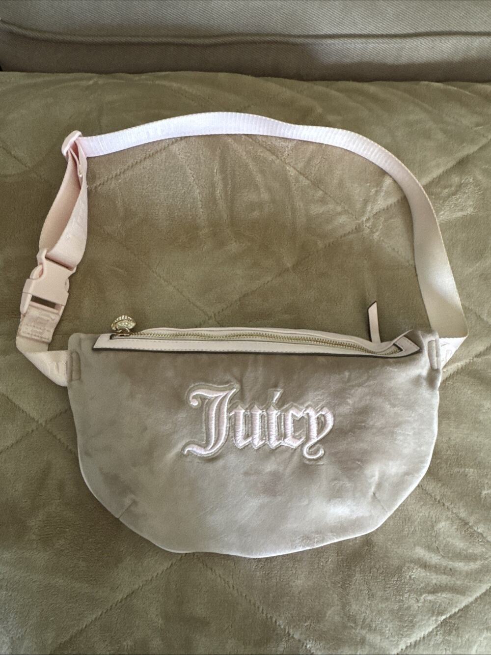 Juicy Couture Queen of Everything Fanny Pack Sling Crossbody Bag PINK